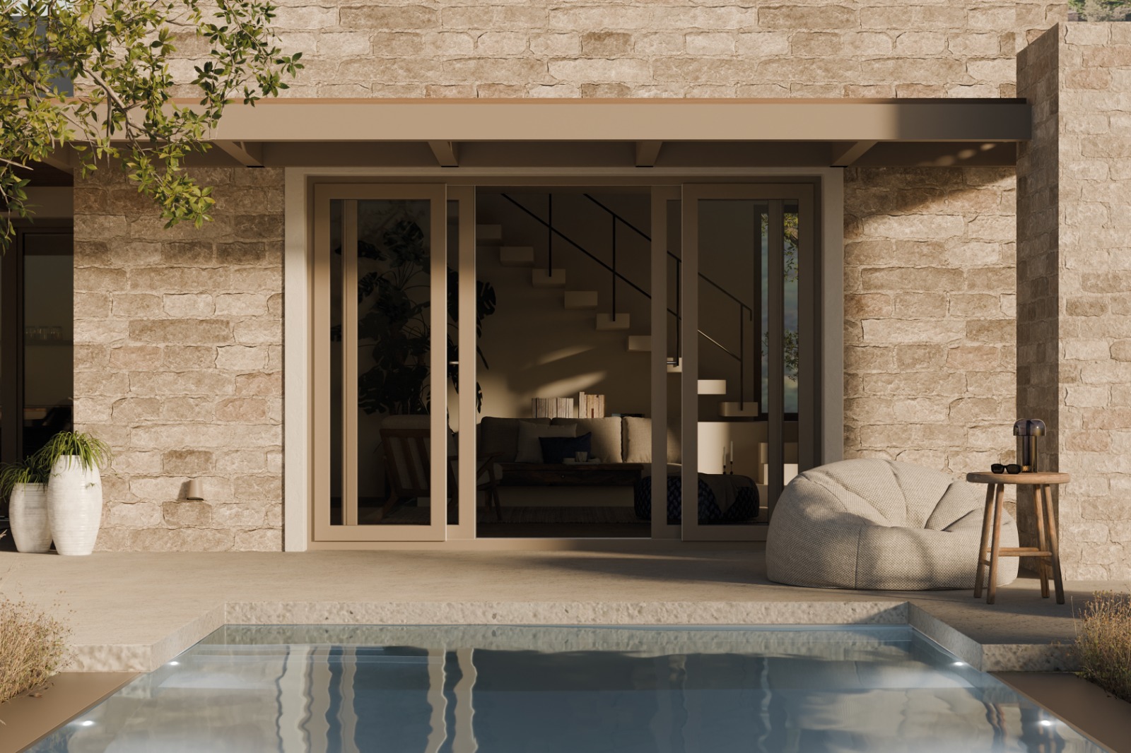 Kunststof schuifpui op maat