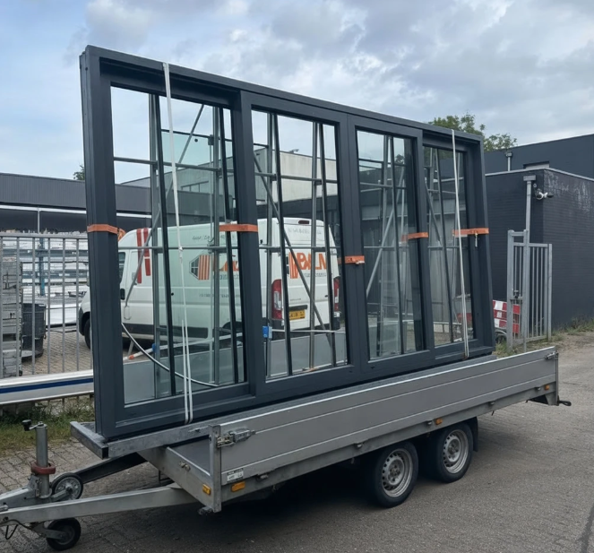 Schuifpui in moderne woning