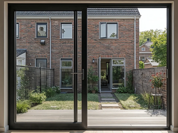 Kunststof schuifpui op maat montage